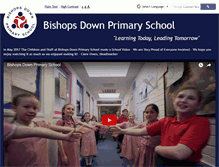 Tablet Screenshot of bishopsdownprimary.org